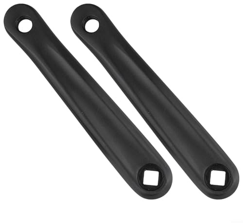 Jonikuper Juego de bielas de aleación de aluminio de 170 mm, juego de bielas de bicicleta, compatible con bicicletas estáticas, bicicletas eléctricas, motor de accionamiento, equipo de fitness para