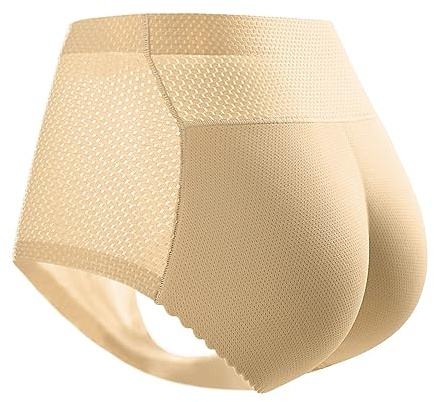Genérico Bragas Levanta Glúteos para Mujer Braguitas Fajas Acolchadas sin Costuras Cintura Media Alta Push Up Pantalones de Levantamiento Braguitas Moldeadoras Vientre Plano Ropa