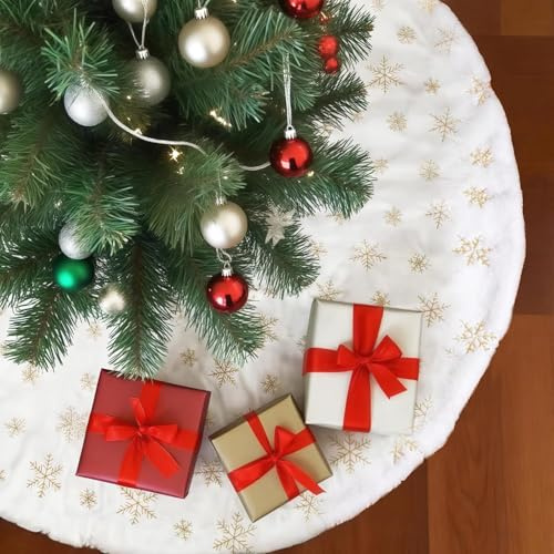 Weihnachtsbaum Decke, Weihnachtsbaumdecke 78 cm,Runde Form Christbaumständer Teppich,Christbaumdecke,Weihnachtsbaumdecke,Plüsch Weihnachtsbaum Matte für Weihnachtsdekorationen Feiertagsfeier