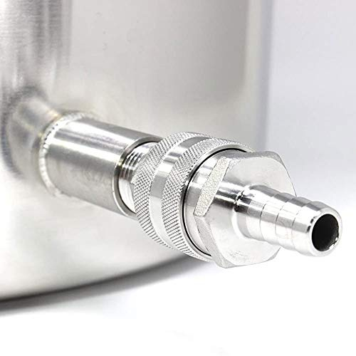 Yctze 4 Adaptateurs de Connecteur Rapide en Acier Inoxydable à Filetage Mâle G1/2 pour Brassage Domestique de Bière - Accessoires de Brassage Durables et Faciles à Installer - Fûts, Boissons et