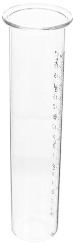 SHINEOFI Tubo di Vetro Borosilicato per Pluviometro da Prato 7 Pollici Misuratore di Acqua Piovana di Ricambio Resistente per Giardino e Prato Strumento Preciso per Monitoraggio