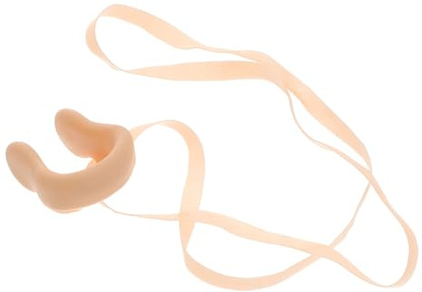 KAJNBN Molletta Naso per Nuoto con Cordino in PVC Beige, Comoda a Tenuta Stagna, per Lezioni di Nuoto e Adulti