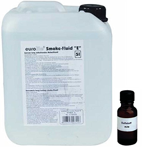 5 Liter Eurolite E (Extrem) Nebelfluid incl. 30 ml Duftstoff Rum, Smoke-Fluid, Nebel-Fluid-Flüssigkeit für Nebelmaschine