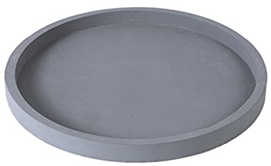 YXCKG Blumentopf Untersetzer, pflanzenuntersetzer rund, Bonsai-Bodenschale, Pflanzschalen Fensterbank Tropfschale für Indoor Outdoor, 11/12/13/14/15 Zoll Palette (Color : Gray, Size : 40cm/15.7in)