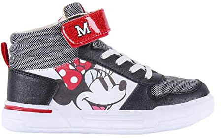 CERDÁ LIFE'S LITTLE MOMENTS Fille Baskets Montantes Minnie Mouse | Chaussure de Sport Haute avec Une Combinaison Imbattable de Style et de Confort