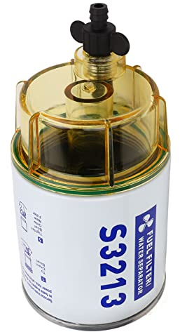 Séparateur d'eau de filtre à carburant, séparateur d'eau de carburant S3213 18‑7928 Filtre à carburant hors-bord pour moteur hors-bord marin de bateau