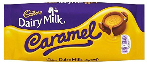 Cadbury lait laitier caramel 120g (lot de 6)