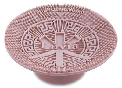 Reinigungspad für Kosmetikpinsel mit Saugnapf - Luvia Cosmetics - Silikonpad für Pinselreinigung - Rosa