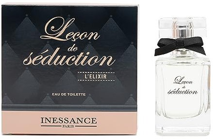 Inessance Paris - Eau de Toilette pour Femme Leçon de Séduction L’Elixir - Parfum Élégant aux Notes Fleuries et Fruitées - Flacon Chic et Moderne - Fabrication Française - 50 ml