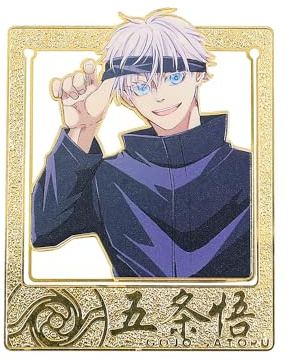WDLYAN Itadori Yuji Kaisen Anime Jujutsu Lesezeichen aus Metall, Geschenk für Bücherwurm, modische Schreibwaren, Bibliophile Geschenke, Fushiguro Satoru Figur Lesezeichen (Satoru Goj)