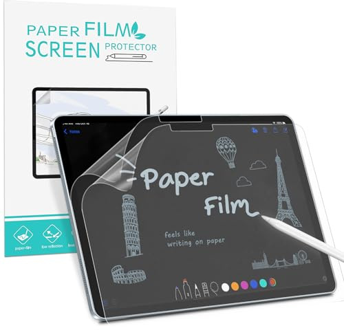 PYS (2 Pack Like Paper Screen Protector for iPad Pro 11 M4 2024 Anti Glare Anti Fingerprint Feels Like Wrinting Drawing on Paper