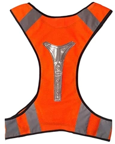 DRMEE Reflektierende Weste Sicherheitswesten Reflektierender Anzug for Nachtlauf, reflektierende Sicherheitsweste mit einstellbarem Riemen ultra-dünn Warnweste (Size : Adult Glowing Yellow_X-Large)