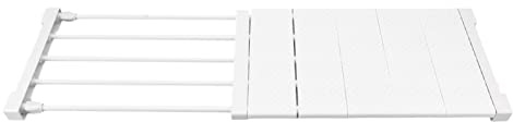Jwthee Erweiterbarer Schrank, Spann Regal Regal, Verstellbarer Schrank teiler, Verstellbarer Ablage Regal, 24cm Breite Aufbewahrung Regal für Schrank Garderobe (50–80 cm/19,7–31,5 Zoll Länge)