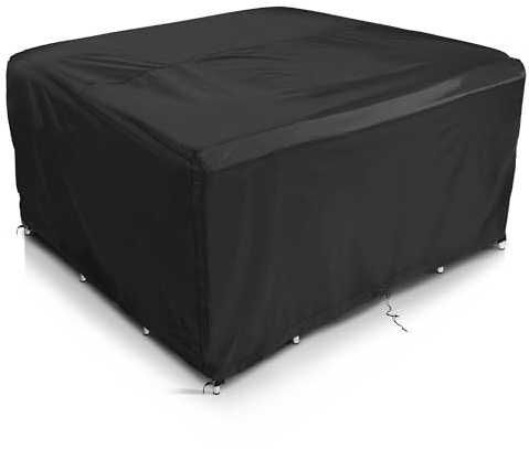 Comlax FIELD Abdeckungen für Gartenmöbel 180x120x75cm, Wasserdichte Abdeckplane Terrassenmöbel, Schutzhülle Gartentisch Winterfest, Lounge Abdeckung Outdoor Regenschutz und Wetterfest