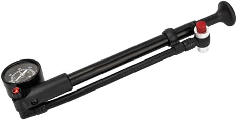 KAKASEA Portable Mountain Bike Shock Pumps 300Psi High Pressure Front Fork Pumps with Gauge and Air Bleed Button Easy to Use