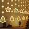 Luces de Decoración de Navidad, Guirnaldas Luminosas Cortina Luces con Control Remoto 8 Modos, Cortina de Luces de Navidadpara Casa Ventana Pared Boda Fiesta Navideña Decoración