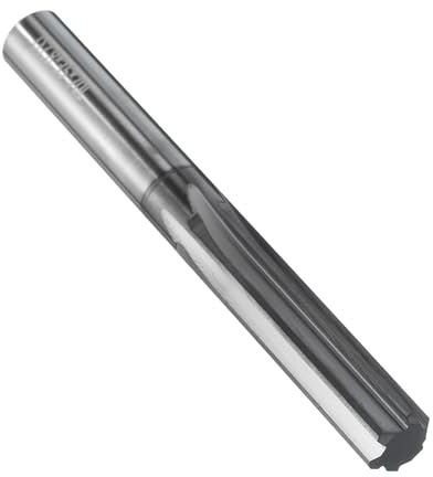 QUARKZMAN Hartmetall Reibahle 7.8 mm, 6 Schneidig, H7 Genauigkeit, DLC-Nanobeschichtung Maschinenreibahle für Metall Holz Loch Reiben, Gerade Nut Hochgeschwindigkeitsstahl Werkzeug