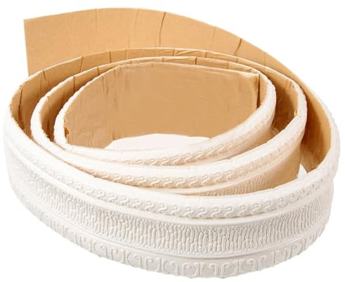 Artibetter Cinta De Calafateo Bordes 3d Zocalos Autoadhesivos Decoración Tv Fácil De Quitar