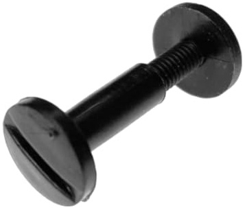 Viti Sepolte in Plastica (Nylon 6.6), Taglio a Cacciavite per Assemblaggio e Rilegatura, per Uso Industriale e Domestico - H20 - Nero - 20 pezzi - Plastic Hardware Store