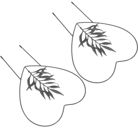 TOYANDONA 2pièces Support pour Plantes Grimpantes Métal Lot de Petits Treillis pour Plantes Intérieur Jardin Accessoires De Tuteur pour Légumes Et Grimpantes