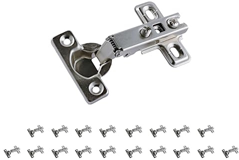 M.PASCUAL – Bisagras Cazoleta 26 mm | Base Slide On | Recta| Para Muebles Cocina y Armarios - Pack 20 unidades (Recta)