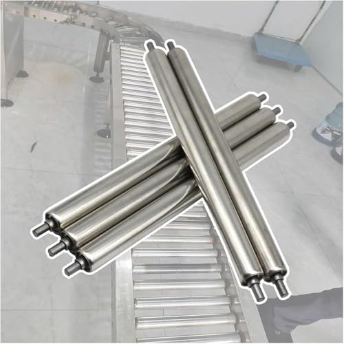 Edelstahlrollen-Set für Bootsanhänger, 5er-Pack (2 Zoll Durchmesser), Ersatzrohrrollen für Förderbänder (D50mm/L840mm)