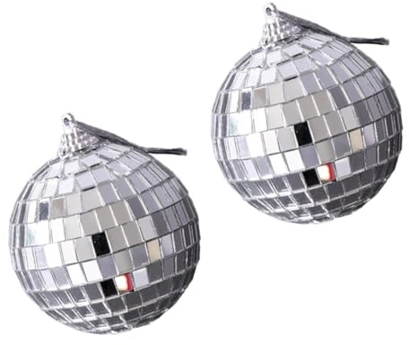 Homoyoyo Boules à Facettes Imperméables au Toucher Lisse Accessoires en Acrylique Photo 2pcs pour Décoration de Photographie et Bijoux