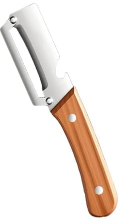 Pelapatate Multifunzione per Cucina, 2026 Nuovo Pela Patate 2 in 1 Con Manico in Legno E Apribottiglie, Utensile Multifunzione Pelapatate Acciaio Inox per Frutta e Verdura da Cucina (1PCS)