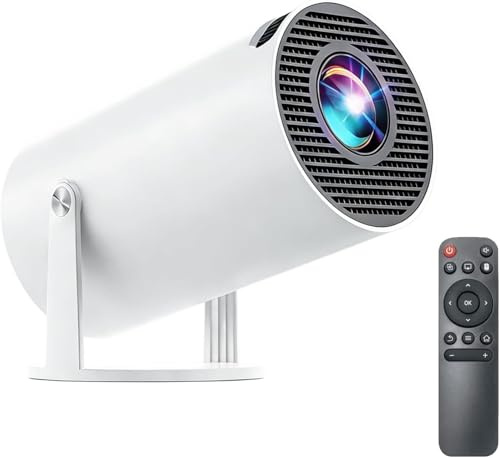 Mini Projector with Bluetooth, 4K Support 130 Screen Movie Projector with Auto Focus & Keystone, 5G+2.4G WiFi 6 Connection, 180° Rotatable Vision for Home Cinema, Laptop, Smartphone