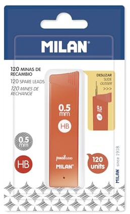 Milan Blister Un Tubo De 120 Minas De Recambio 0, 5mm HB