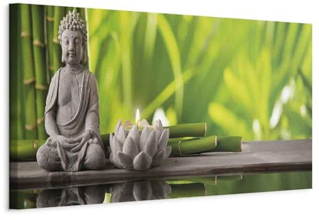 murando - Leinwandbild Natur Babmus Feng, 120x40 cm, 1-teilig, Schlafzimmer | Hochwertige Leinwand, sofort aufhängbar, ideal fürs Wohn- oder Schlafzimmer, wasserfest und lichtecht, langlebig, stilvoll