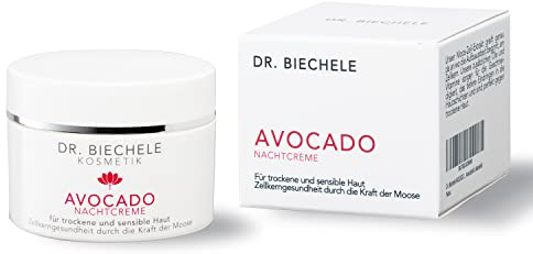 Dr. Biechele - Anti-Aging Nachtcreme - 50ml Feuchtigkeitscreme für Männer und Frauen - Gesicht Anti Falten Creme mit Avocado- & Mandelöl - Nachtcreme Anti Aging für jede Haut