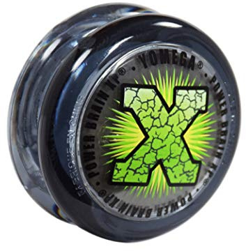 Yomega Power Brain XP yoyo - Professional yoyo with a Smart Switch which enables Players to Choose Between Auto-Return and Manual Styles of Play. + Extra 2 Strings & 3 Month Warranty (Grey)