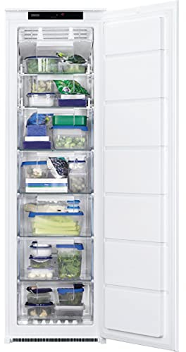 Zanussi ZUNN18FS1 Congelador Vertical Integrable, 177 cm, No Frost, Control Electrónico, Display, Técnica arrastre, Clase F