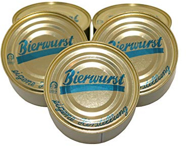 Schwarzwald Metzgerei - Wurstspezialitäten in Dosen - Bierwurst - 5 x 400g | 1 Jahr MHD | Handwerksproduktion