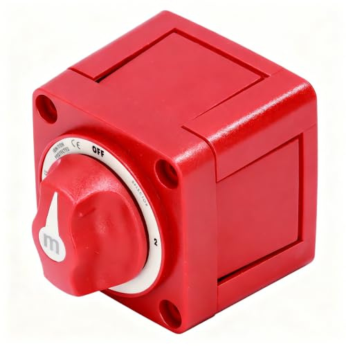 3-Positionen Batterie-Hauptschalter 300A Dual-Circuit, 2-Wege | Trennt Stromkreise Für Sicherheit Bei Wartung, Abs-Gehäuse Mit Verkupfertem Kern, Batterietrennschalter Für Marine Wohnmobil