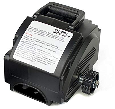 Kraftvolle Elektrisch Seilwinde 12V Elektrowinde 2000 Pfund Zugkraft Tragbar & Fernbedienung Seilwinden