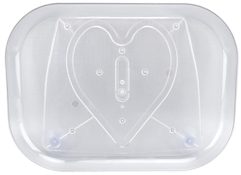 Drehbarer Kühlschrank Organizer, 35 x 26 cm Drehteller Organizer, 360° Drehbarer Arbeitsplatte, Transparentes Rechteckiges Lazy Susan Gewürzregal Drehplatte für Kühlschrank,Küche,Kommode,Schrank