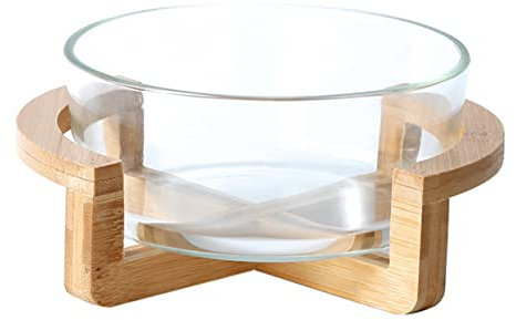 ABOOFAN Bowl Glass Salad Bowl Glass Mixing Food Container for Household Tableware Use As Dessert in Kitchen