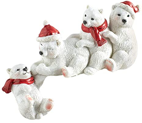 Duiaynke Niedliche Weihnachtsfiguren, Schreibtisch-Dekoration für den Innenbereich, Tierfigur, Basteln, Ornamente, Hausdekoration, Geschenk