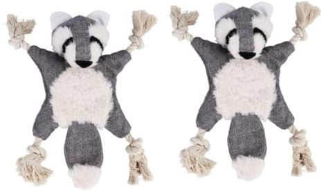 ifundom 2stücke Hundespielzeug Plüschtier Für Hunde Kauspielzeug Mit Geräusch Für Welpen Langlebig Und Lustig Bär-Design Fördert Spiel Und Langeweile