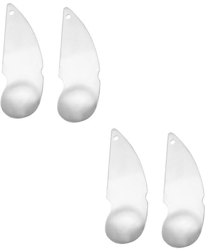 Amosfun 4 Piezas Cortador de Kiwi herramientas de mano de kiwi cuchara de kiwi kitchen gadgets cucharas de excavación de frutas herramientas de excavación de pulpa de fruta Silver