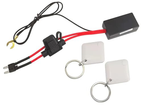 Anti Theft Motorcycle Security System Alarm, Auto-Sensing Security Vibration Motion Sensor Alarm with 2Pcs Remote
