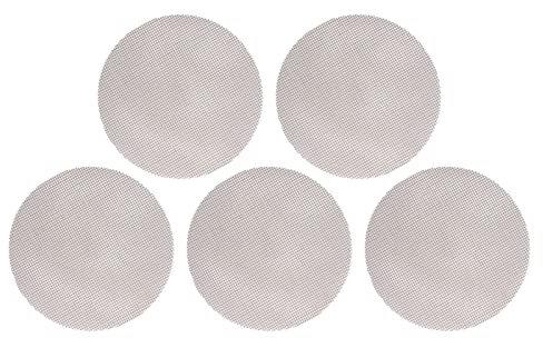 Yomiyuyr BBQ Mesh Grill Mat Set, 5Pcs Heavy Duty High Temperature BBQ Grill Mat, Round Mats for Grilling, Baking, and Pizza, Ideal for Outdoor Cooking and Barbecue Parties, 36cm