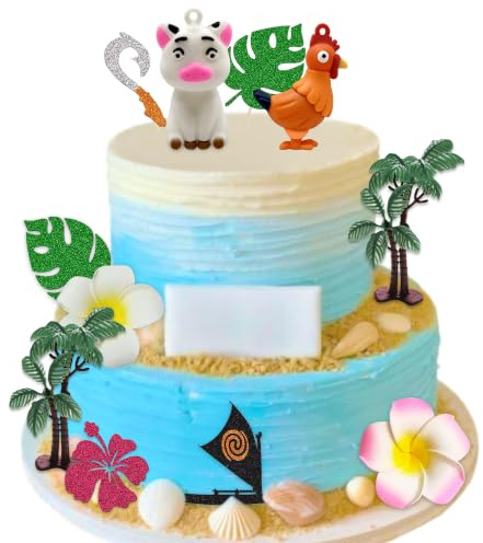 Moana Cake Topper Moana Birthday Cake Decor Moana Cupcake Topper for Birthday Baby Shower Party Supplies
