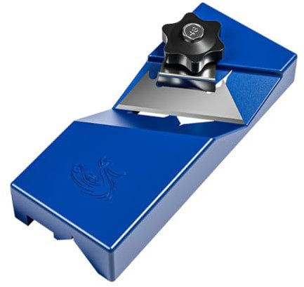 Woodworking CHAMFERING Machine PLASTERBOARD Chamfer Tool Manual Wood Planer Double Slot 45 Degree Trimming Tool Blue