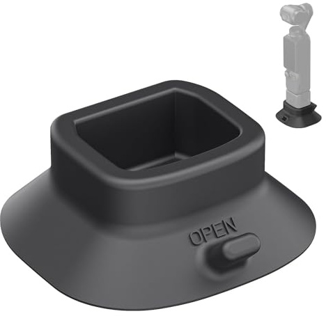NEEWER Basics Saugnapf Silikon Standfuß für Pocket 3, ø64mm rutschfest, weich, stabil, Kratzfest, Tisch Kamerahalterung, Stützfuß, Zubehör, kompatibel mit DJI Osmo Pocket 3 Gimbal Kamera, AC023