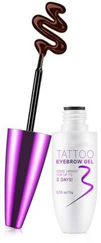 Abziehbare Augenbrauen-Färbecreme, Tattoo-Augenbrauenstift, leicht abziehbar, wasserfest und wischfest, macht die Augenbrauen voller und dreidimensionaler, für alle Hauttypen geeignet (02 Light Brown)