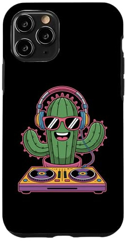 Cactus avec Casque Et Platines Plant DJ Soleil Coque pour iPhone 11 Pro