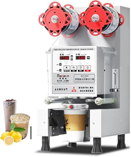 Machine à sceller automatique de tasse, scellant électrique pour thé à bulles, thé au lait, jus, tasse, joints